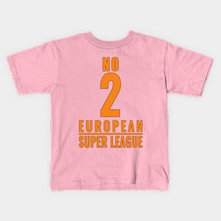 No to European Super league Kids T-Shirt